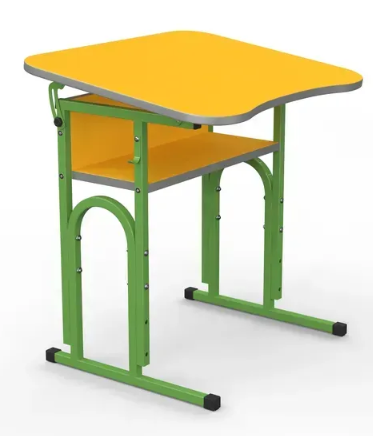 Стіл учнівський 05 №4-6/600х500 рег.нахил без полиці МФ Вересень